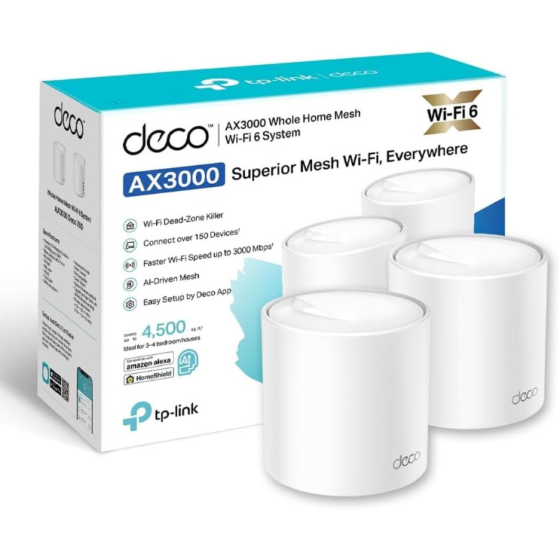 TP-Link Deco X50 Système Mesh WiFi 6 - AX3000Mbps (2-Pack)