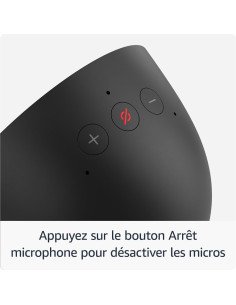 Amazon Echo Spot (modèle 2024) | Réveil connecté avec un son de qualité et Alexa | Noir