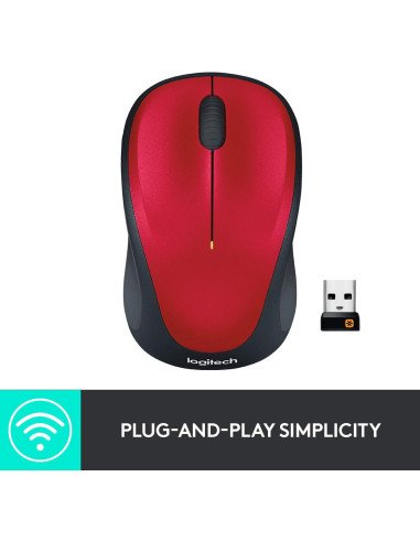 Logitech M235 Souris Sans Fil, 2.4GHz avec Récepteur USB Unifying, Suivi Optique 1000 PPP, Pile 12 Mois, Compatible avec PC,