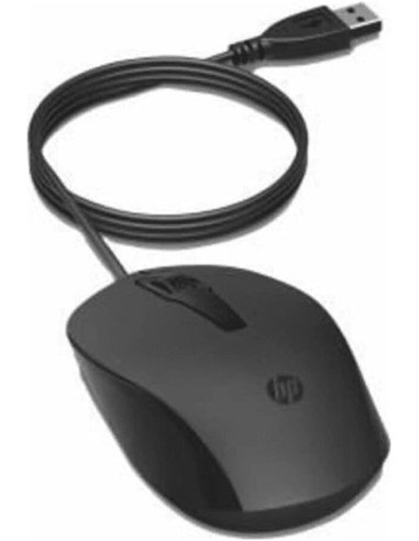 HP 150 Souris sans Fil 1600 DPI pour gaucher et droitier Dongle USB-A Noir único