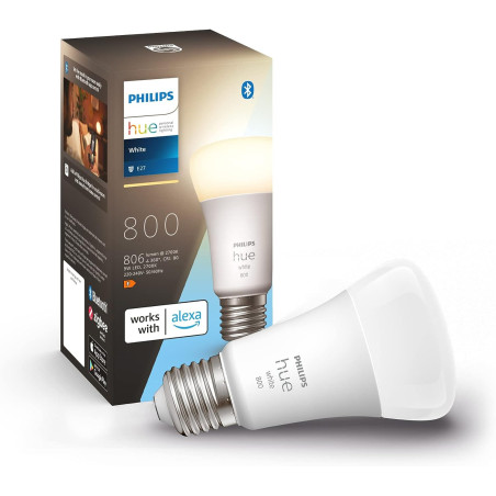 Ampoule LED Philips Hue White E27 - Contrôle de la maison intelligente