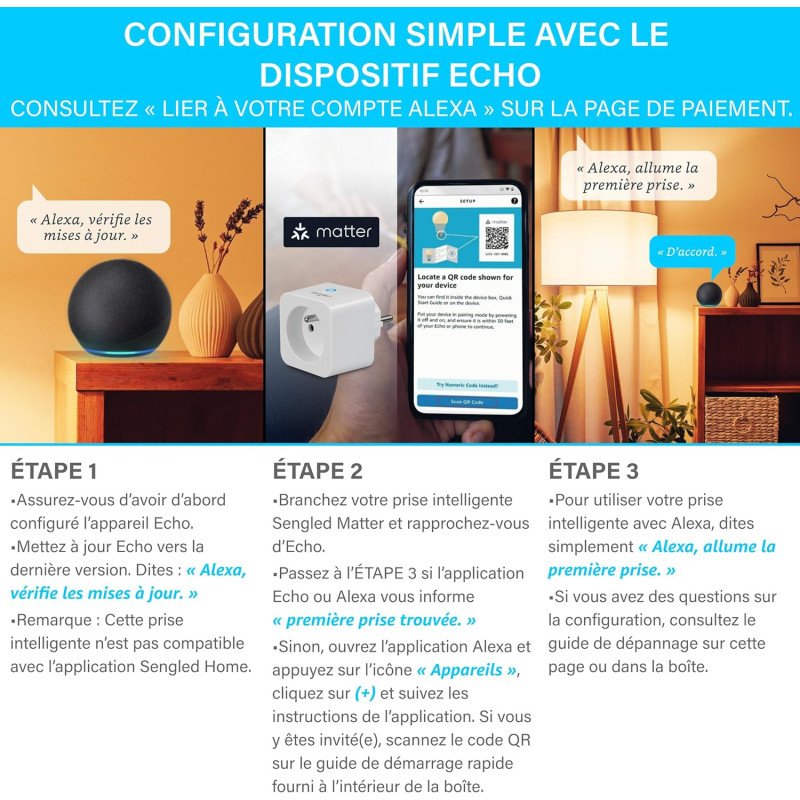 Sengled Smart Switch : appareil compatible Matter et Alexa