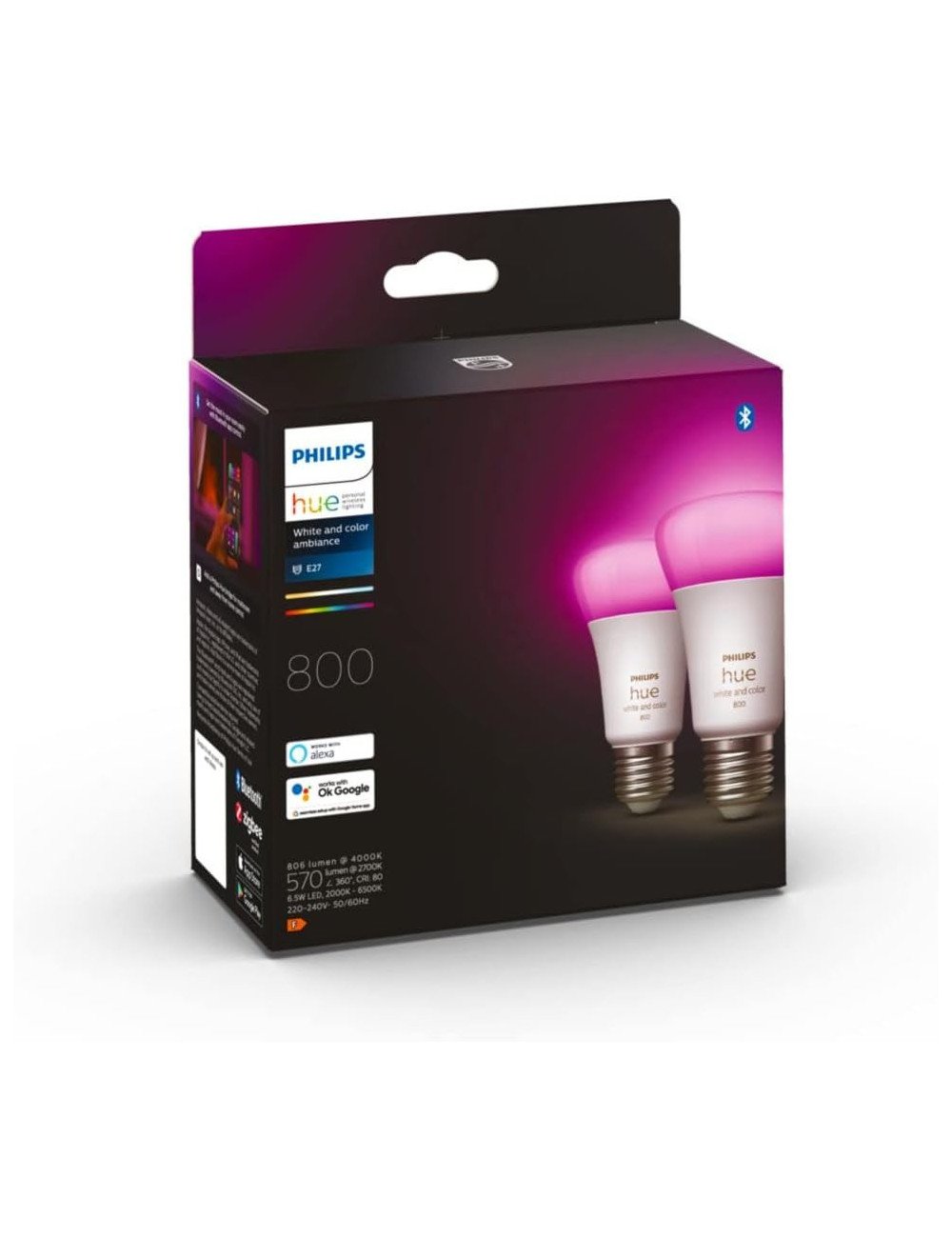 Ampoules Philips Hue E27 LED Ambiance - Solutions d'éclairage intelligent