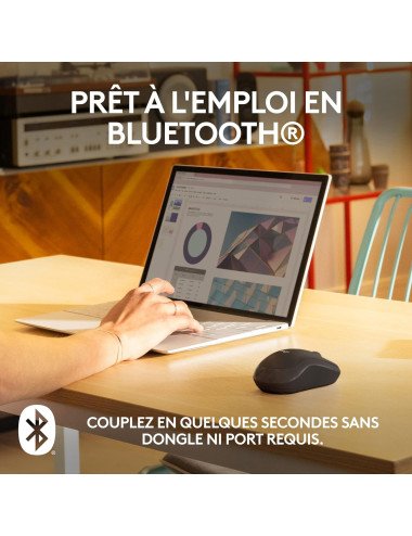 Logitech M240 : souris de jeu Bluetooth compacte, batterie de 18 mois 2