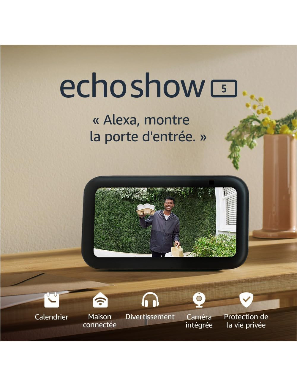 Echo Show 5 (3e Génération) | Écran Tactile Compact