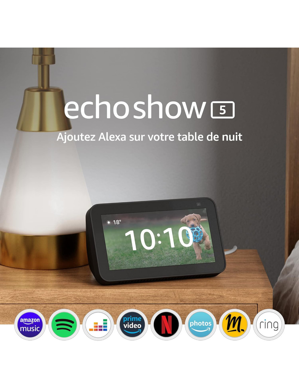 Echo Show 5 (2e Génération) | Écran Intelligent pour Accueil