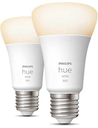 Ampoules LED Philips Hue E27 blanches - Équivalent 60W, 800 lumens 2