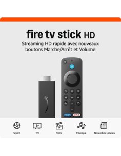 Amazon Fire TV Stick HD  télécommande vocale Alexa