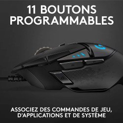 Logitech G502 HERO : Souris Gamer Filaire Haute Performance