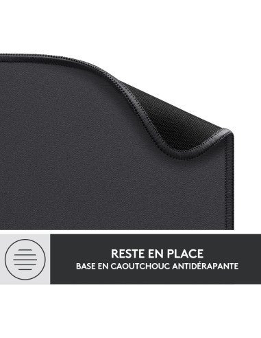 Logitech Mouse Pad - Studio Series, Computer Mouse Pad, Non-Slip Rubber Base, Easy Slip, Splash-Resistant, Durable, Portable,