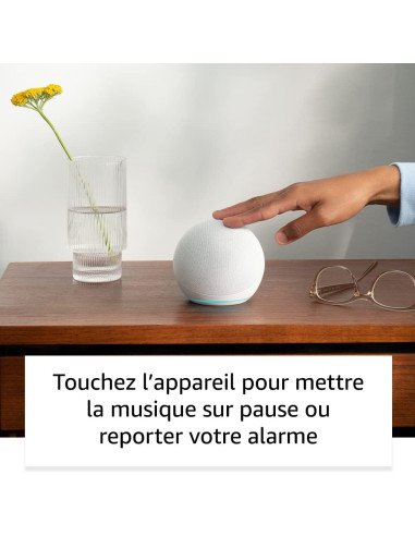 Echo Dot (5th Generation, 2022 Model) | Powerful Bluetooth and Wi-Fi Smart Speaker with Alexa | White